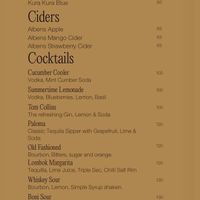 Menu  at Boni Beach Lombok in 