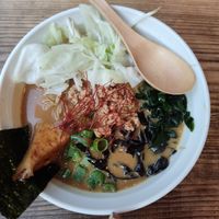 Syoyu tonkotsu ramen at Vegan Ramen by Playpen Friends in Osaka