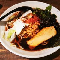 Vegan syoyu ramen at Vegan Ramen by Playpen Friends in Osaka