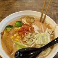 Tomato based ramen at Vegan Ramen by Playpen Friends in Osaka