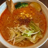 Spicy miso ramen at Vegan Ramen by Playpen Friends in Osaka