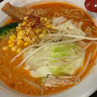 Tomato tonkotsu ramen at Vegan Ramen by Playpen Friends in Osaka