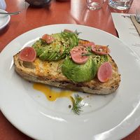 Avocado toast  at Trinco in Sutton