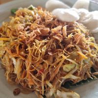 Vegan fried noodles at Ketela Eatery & Lifestyle in Canggu