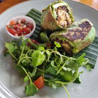 Tempeh quinoa wrap at Ketela Eatery & Lifestyle in Canggu