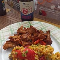 Paella e funghi at Erbavoglio di Selva Cristina in Vigliano Biellese