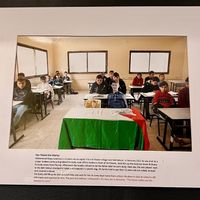 Palestinian photography exhibit in the cafe   at XOKO in Inverness