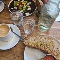 pan catalan and mexican black beans at XOKO in Inverness