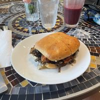 Portobello mushroom burger    at The Cafe at OM in Spring Hill