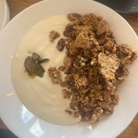 Granola with courgette jam   at Babushka Kitchen Cafe in Portrush