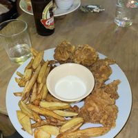 Vegan chicken wings   at Vegan Atitlan in San Pedro La Laguna