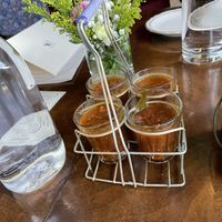 Rasam shots  at Cheeni in Durham