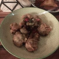 Fried broccoli at Shado Beni Caribbean Tapas Lounge in Caye Caulker