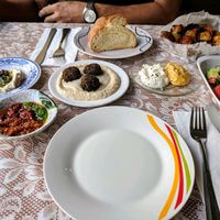 The entree for the business meal. Delicious at Zakaim - Vegan Boutique in Tel Aviv