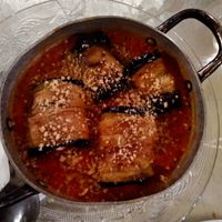 The amazing "Aubergines Are Friends" at Zakaim at Zakaim - Vegan Boutique in Tel Aviv