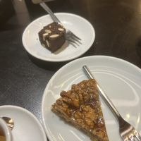Walnut and figs cake and brownie (vegan)  at Lilium in Padua