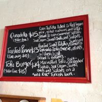 menu at Red Cafe in Bega