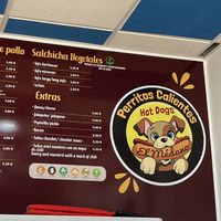 Menu   at Perritos Calientes El Medano in Tenerife