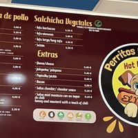 Menu 🌱   at Perritos Calientes El Medano in Tenerife