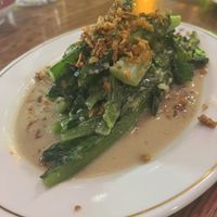 STIR-FRIED MARKET GREENS - favorite item ordered!   at MAKfam in Denver