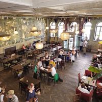 Interior at HEVRE bar in Krakow