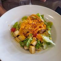 Ceaser salad at HEVRE bar in Krakow