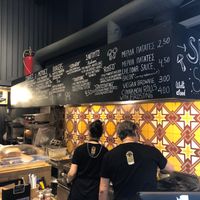The workers in their kitchen at Mushroom in Thessaloniki