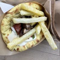 With mustard/mayo  at Mushroom in Thessaloniki