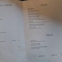 Menu at MAMA ZOEE in Heidelberg