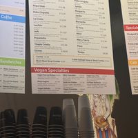 Vegan menu   at Cafecito - South Loop in Chicago