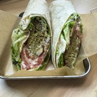 Grilled Falafel Wrap  at Gray Leaf Cafe in Freehold