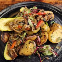 Broiled Zucchini Boats. Really delicious! at The Lodge   in Annapolis