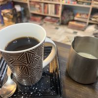 Amazing, excellent filter coffee with oat milk  at The Traveler's Cup in Jaisalmer