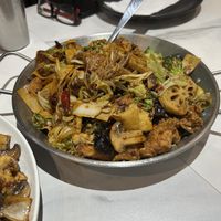 Vegan hot pot  at Chez Chili in Montreal