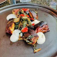 Yuzu sweet potato appetizer at The Plot in Costa Mesa