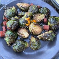 Fall special Brussels sprouts  at The Plot in Costa Mesa