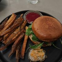 Burger a la plot  at The Plot in Costa Mesa
