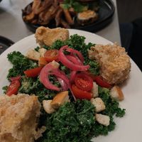 Kale Caesar salad with chicken   at The Plot in Costa Mesa