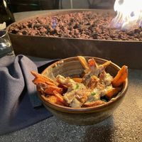 Cheėsy truffle fries were great    at The Plot in Costa Mesa