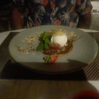 Banana flambé at Royal Tahitien in Tahiti