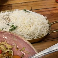 Plain rice $8.95  at Laddu Gopal Pure Vegetarian Restaurant in Truganina