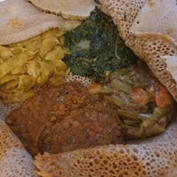 Vegetarian Combo at Axum Ethiopian in Vancouver