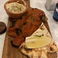 Briam - mixed vegetables, tahini & pita   at Andreou's - Dundee in Dundee