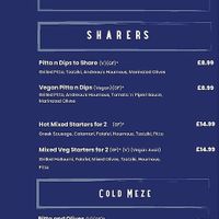 Menu  at Andreou's - Dundee in Dundee