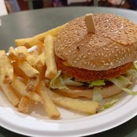 Spicy Bean burger at SAM'S KITCHEN in 
