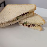 Chick'n sandwich at SAM'S KITCHEN in 