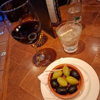 Marinated olives at Cafe Andaluz in Aberdeen