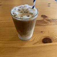 Iced Coffee with Oatmilk  at Café Pendiente  in Barcelona