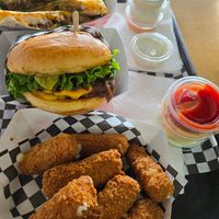 So many sauces to choose from! 😁 at Planet Vegan in Fresno