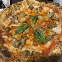 Mushroom vegan mozzerella   at Pizza Triangle in Nottingham